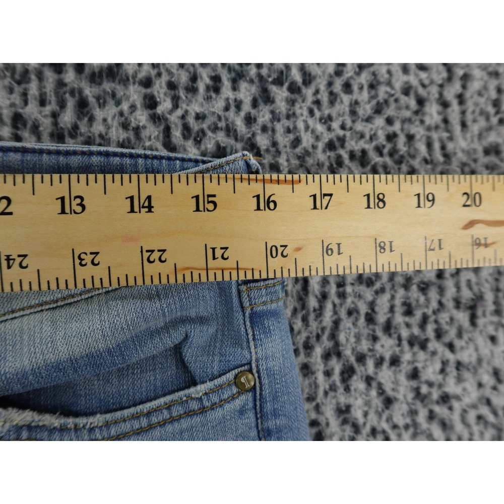 Pilcro‎ Hyphen 28 Womens Light Wash Embroidered Flower Skinny Jeans Size 28 - Picture 9 of 15